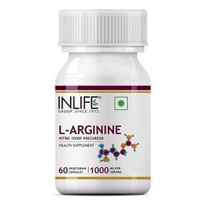 INLIFE L-Arginine 1000mg (60 Veg Capsules)