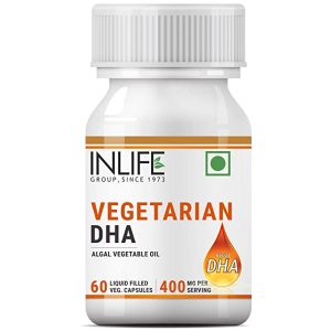 INLIFE Plant Based Omega 3 DHA & Algal Oil