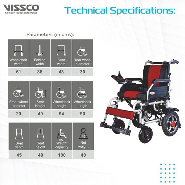 Vissco Zip Lite Power Wheelchair