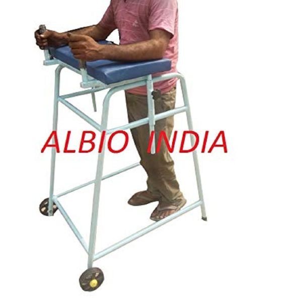 Albio CP Walker with Wheels and Arms Support Pad Adult Walker