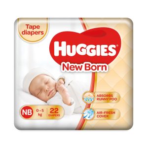 Huggies Newborn NB Tape Style Diapers (22 Count)