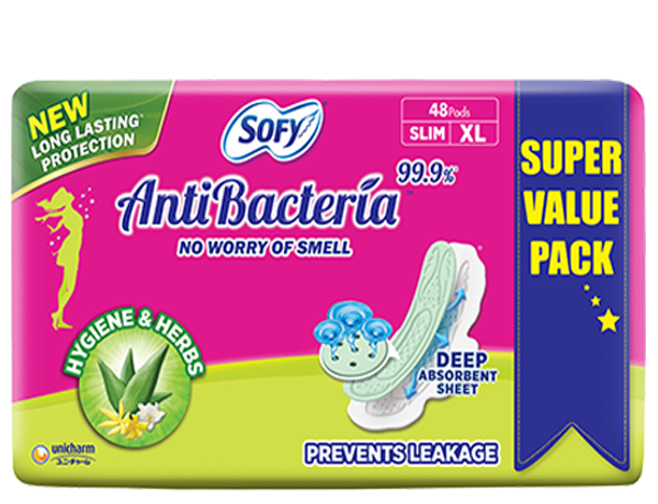 Sofy AntiBacteria Extra Long Pads 48 Pads