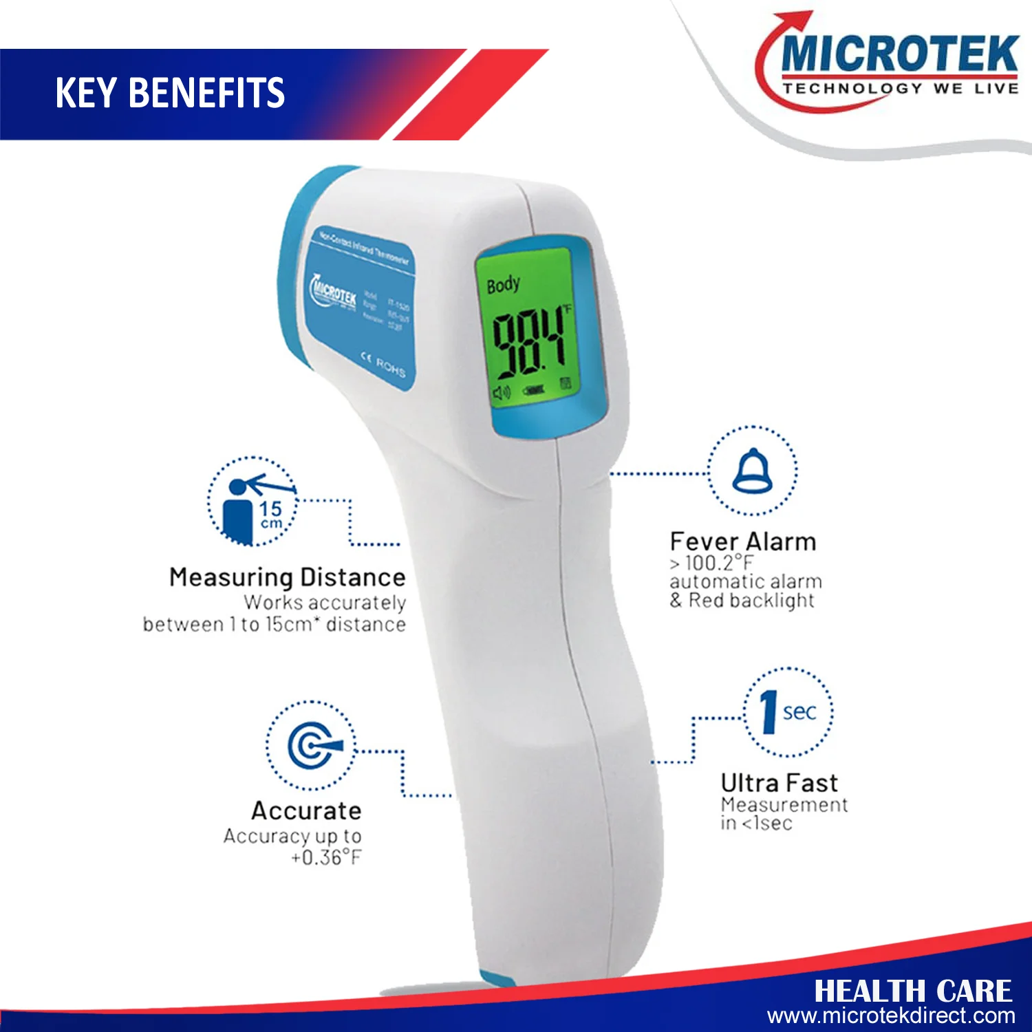 Microtek Infrared Thermometer Kit 1s