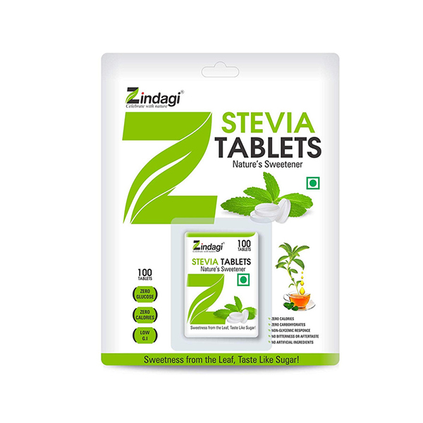 Zindagi Stevia Natural Sweetener Tablet 100 Tablets