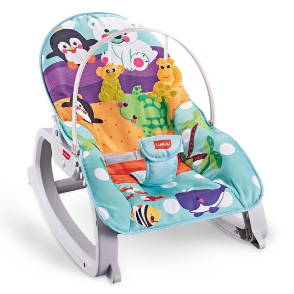 LuvLap Animal Kingdom 3 in 1 Baby Rocker Penquin Cureka