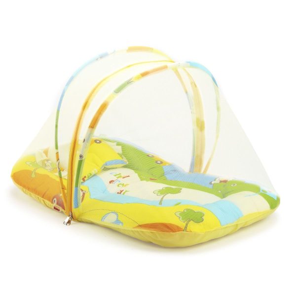 LuvLap Baby Nest with Mosquito Net Cars Print Cureka