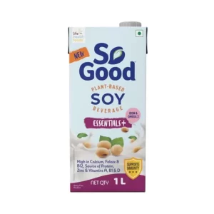 So Good Plant Based Soy Essential+ Beverage (1 Liter)